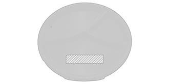 Plateau apéritif en PP à compartiment Zecka - Marquage Recto