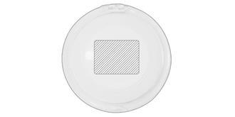 Miroir de poche rond Rondette - Marquage Recto