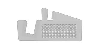 Support téléphone de taille optimale en PVC Luxor - Marquage Verso