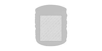 Tour de cou en polyester élastique élégant Chenin - Marquage Recto