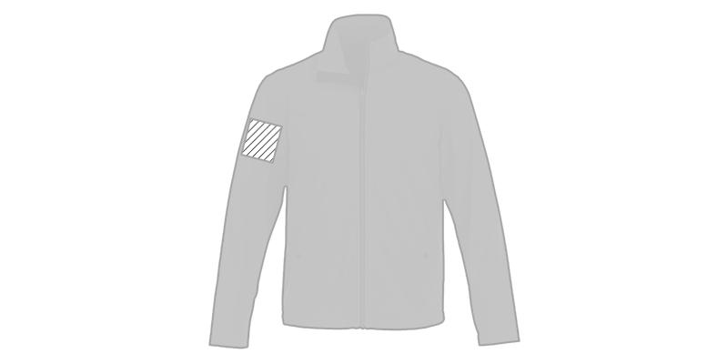 OBG.PUB - Veste soft Shell pour homme élégant Karmino - Marquage manche droite Veste soft Shell pour homme élégant Karmino - Marquage manche droite