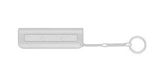 Powerbank premier prix avec porte clé Toddler - Marquage Recto