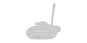 Lecteur cartes translucide original Usaka - Impression Haut