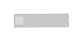 Étui stylo à fenêtre en carton recyclé Recycarda - Impression Bas