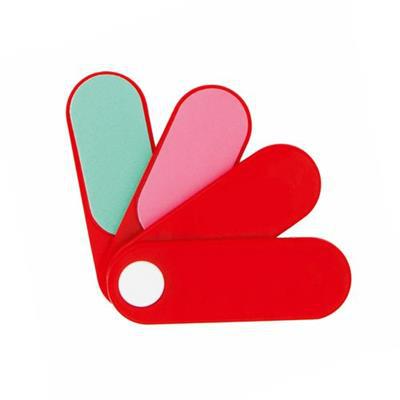 OBG.PUB - Set limes en plastique avec 4 Accessoires Tucsox Rouge Set limes en plastique avec 4 Accessoires Tucsox Rouge