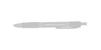 Stylo classique à mécanisme poussoir Wufer - Marquage Verso