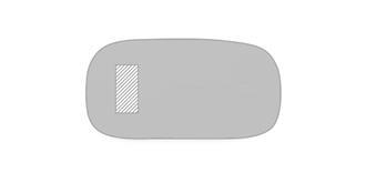 Souris sans fil en matière ABS de couleur noir Sui - Marquage Recto