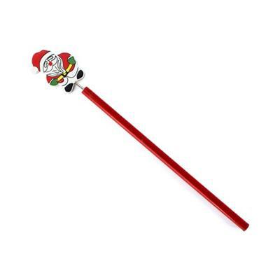 Crayon en matière de bois avec motif de Noël Nirex Rouge