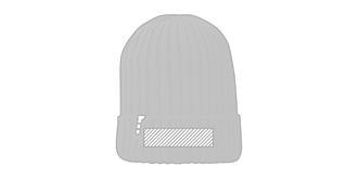 Bonnet biologique pérenne avec bord plié Ives - Marquage Recto