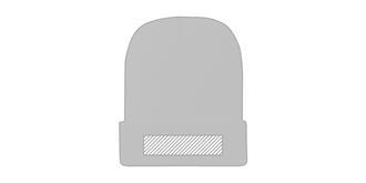 Bonnet en matière acrylique forte durabilité Halea - Marquage Recto