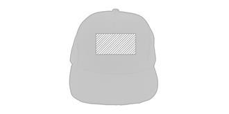 Casquette en coton/polyester 5 panneaux Lorenzo - Marquage Recto
