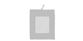 Étui pour tablette en matière microfibre Meta - Marquage Recto