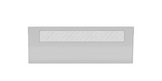 Badge avec clip arrière en aluminium Mindel - Marquage Recto