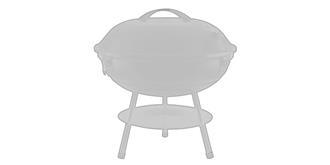 Barbecue en métal noir résistant Mayran - Marquage Recto