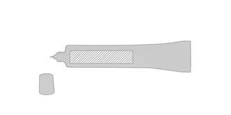 Stylo en forme de tube en plastique Tub - Marquage Recto