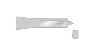 Stylo en forme de tube en plastique Tub - Marquage Verso