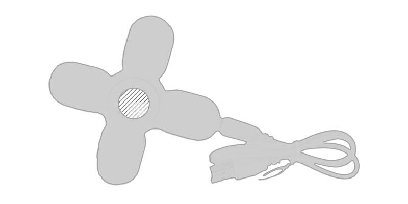 OBG.PUB - Port USB avec spinner anti-stress Kuler - Marquage Recto Port USB avec spinner anti-stress Kuler - Marquage Recto