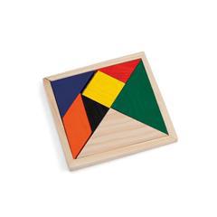 OBG PUB - Puzzle multicolore en bois original Tangrams