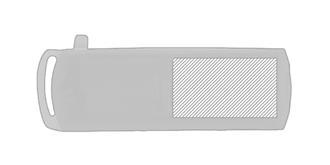 Lecteur Cartes bicolores en plastique Dirate - Marquage Recto