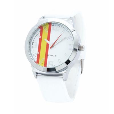 Montre bracelet drapeau en silicone Enquis Jaune / Rouge