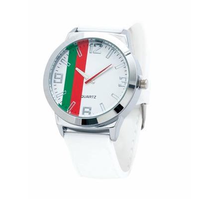 Montre bracelet drapeau en silicone Enquis Rouge / Vert