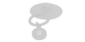 Porte-clés monnaie en silicone Coltarse - Marquage Recto