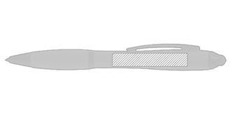 Stylet et stylo à Bille rotatif couleur fluo Lomby - Marquage Recto