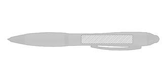 Stylet et stylo à Bille rotatif couleur fluo Lomby - Marquage Verso