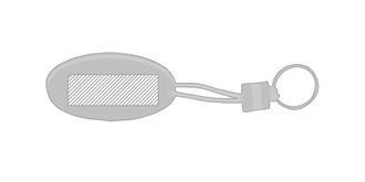 Porte-Clés flottant bicolore en EVA Smocks - Marquage Verso