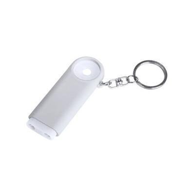 Porte-Clés lumineux plastique avec monnaie Kirpo Blanc