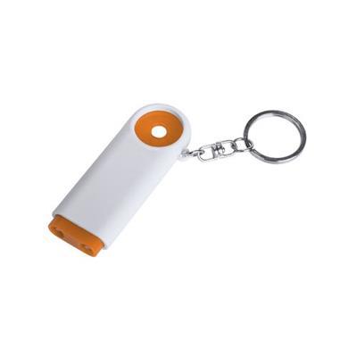 Porte-Clés lumineux plastique avec monnaie Kirpo Orange