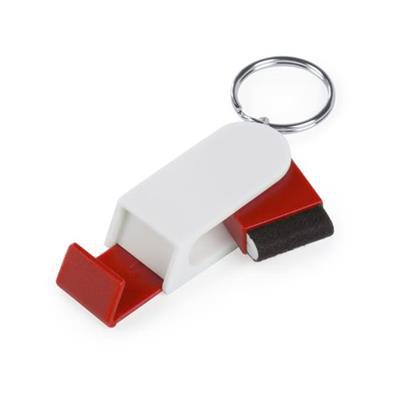 OBG.PUB - Porte-Clés bicolore plastique multifonction Satir Rouge Porte-Clés bicolore plastique multifonction Satir Rouge
