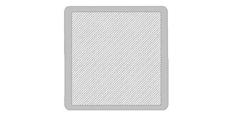 Magnet avec surface brillante en PVC Dakin - Marquage Recto