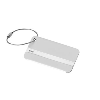 Identificateur en aluminium avec cordes EMIT Argent
