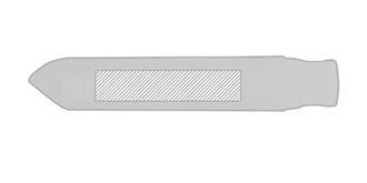 Brosse à dents avec étui en polypropylène TARPEX - Marquage Verso