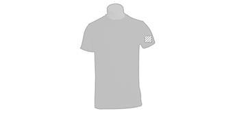 T-Shirt Adulte en polyester moulant Layoma - Marquage manche gauche