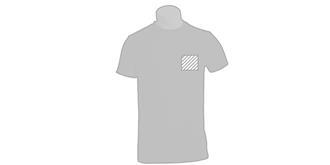 T-Shirt Adulte en polyester moulant Layoma - Marquage poitrine gauche