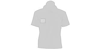 Polo Enfant Blanc YPS180 en coton Peya - Marquage poitrine droite