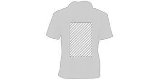 Polo Enfant Blanc YPS180 en coton Peya - Marquage Verso