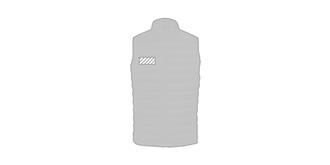 Gilet unisexe 100% polyester RPET Rostolios - Marquage poitrine droite