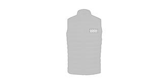 Gilet unisexe 100% polyester RPET Rostolios - Marquage poitrine gauche