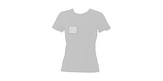 T-Shirt Femme en coton stylé Karita - Marquage poitrine droite