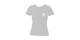 T-Shirt Femme en coton stylé Karita - Marquage poitrine gauche
