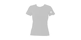 T-Shirt Femme en coton stylé Karita - Marquage manche gauche