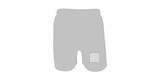 Short de sport élégant en polyester Gyrox - Impression Gauche