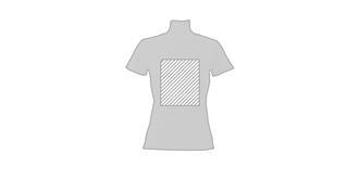 T-Shirt femme blanc 100% coton 180g/m2 Kawe - Marquage Recto