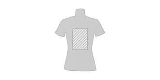 T-Shirt femme blanc 100% coton 180g/m2 Kawe - Marquage Verso