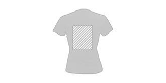 T-Shirt femme 100% coton 150g/m2 Naïmas - Marquage Verso