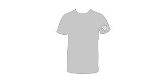 T-Shirt pour homme en polyester respirant Pyes - Marquage manche gauche