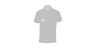 Polo adulte 100% coton 180g/m2 Kaman - Marquage poitrine droite